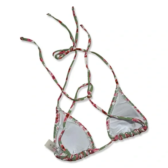 Floral Print Bikini Set | Triangle Bra+High Cut Cheeky Bottoms  | S | NWOT - Picture 3 of 5